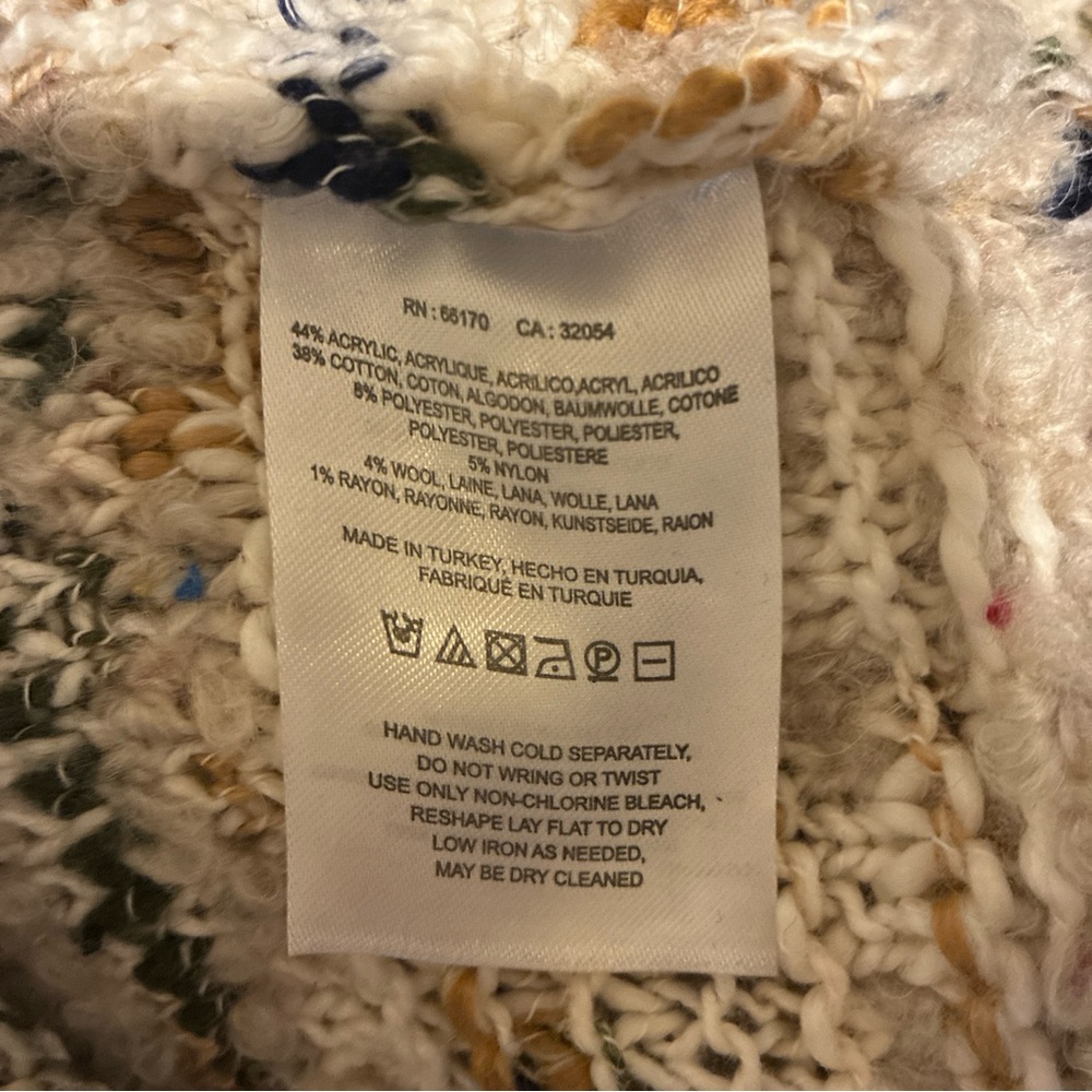 Anthropologie Moth Chloe chunky knit cardigan S oversized - Picture 5 of 5